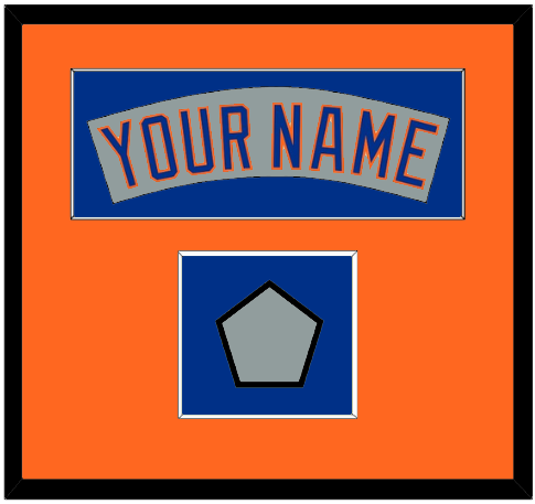 New York Nameplate & World Series Jersey Patch - Road Gray (1982-1986)- Essential Tier 4