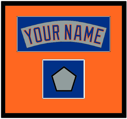 New York Nameplate & World Series Jersey Patch - Road Gray (1982-1986)- Essential Tier 4