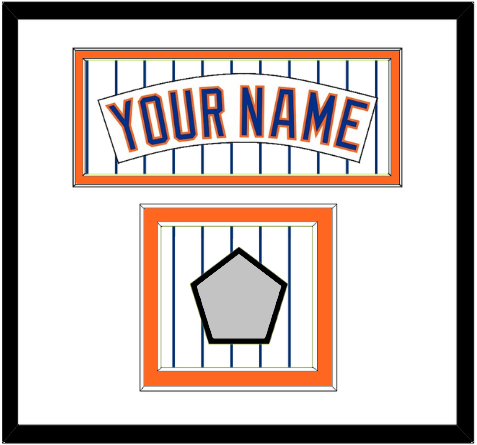 New York Nameplate & World Series Patch - Home Pinstripes (1983-1986) - Signature Tier 2