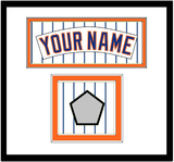 New York Nameplate & World Series Patch - Home Pinstripes (1983-1986) - Double Mat 2