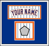 New York Nameplate & World Series Patch - Home Pinstripes (1983-1986) - Double Mat 3