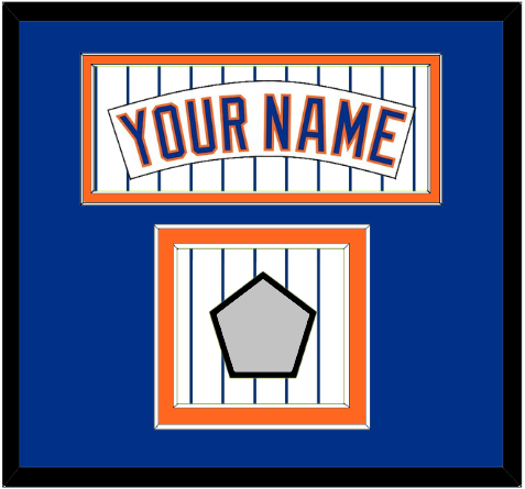 New York Nameplate & World Series Patch - Home Pinstripes (1983-1986) - Signature Tier 3