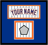 New York Nameplate & World Series Patch - Home Pinstripes (1983-1986) - Double Mat 3