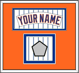 New York Nameplate & World Series Patch - Home Pinstripes (1983-1986) - Double Mat 4