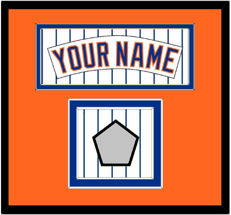 New York Nameplate & World Series Patch - Home Pinstripes (1983-1986) - Signature Tier 4