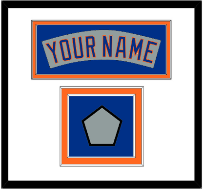 New York Nameplate & World Series Jersey Patch - Road Gray (1982-1986)- Signature Tier 1