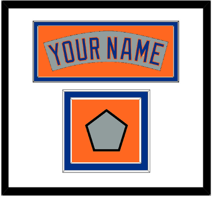 New York Nameplate & World Series Jersey Patch - Road Gray (1982-1986)- Signature Tier 2