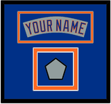 New York Nameplate & World Series Jersey Patch - Road Gray (1982-1986)- Double Mat 3