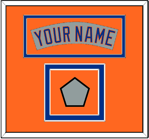 New York Nameplate & World Series Jersey Patch - Road Gray (1982-1986)- Signature Tier 4