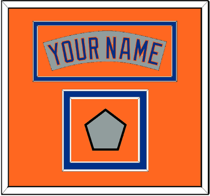 New York Nameplate & World Series Jersey Patch - Road Gray (1982-1986)- Signature Tier 4