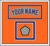 New York Nameplate & World Series Jersey Patch - Road Gray (1982-1986)- Double Mat 4