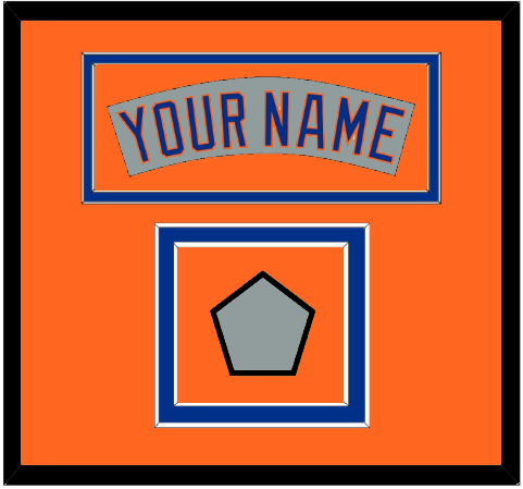New York Nameplate & World Series Jersey Patch - Road Gray (1982-1986)- Signature Tier 4
