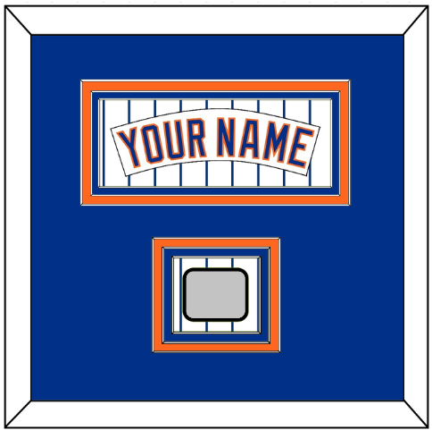 New York Nameplate & World Series Patch - Home Pinstripes (1983-1986) - Triple Mat 2