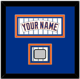 New York Nameplate & World Series Patch - Home Pinstripes (1983-1986) - Triple Mat 2