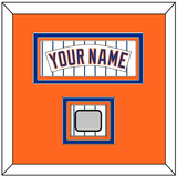 New York Nameplate & World Series Patch - Home Pinstripes (1983-1986) - Triple Mat 3