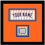 New York Nameplate & World Series Patch - Home Pinstripes (1983-1986) - Triple Mat 3