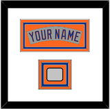 New York Nameplate & World Series Jersey Patch - Road Gray (1982-1986)- Triple Mat 2