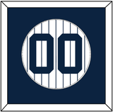 New York Number - Home White Pinstripes - Single Mat 1