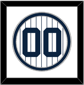 New York Number - Home White Pinstripes - Double Mat 1