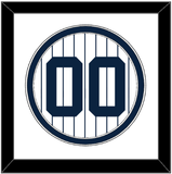 New York Number - Home White Pinstripes - Double Mat 1