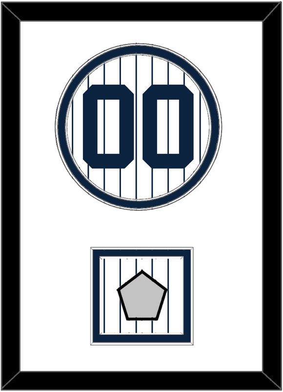 New York Number & 2009 World Series Champions Patch - Pinstripes - Double Mat 1