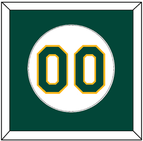 Oakland Number - Home White - Single Mat 1