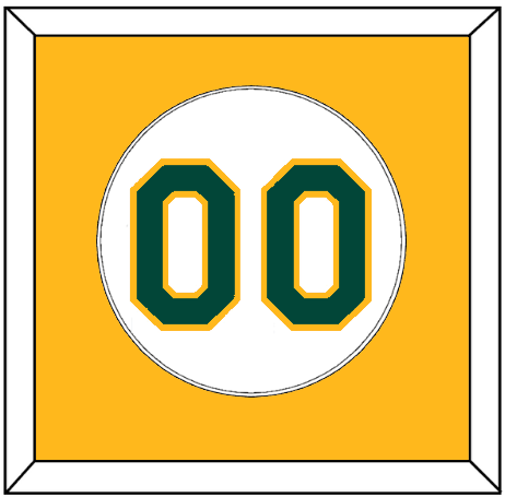 Oakland Number - Home White - Single Mat 2