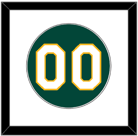 Oakland Number - Alternate Green - Single Mat 1
