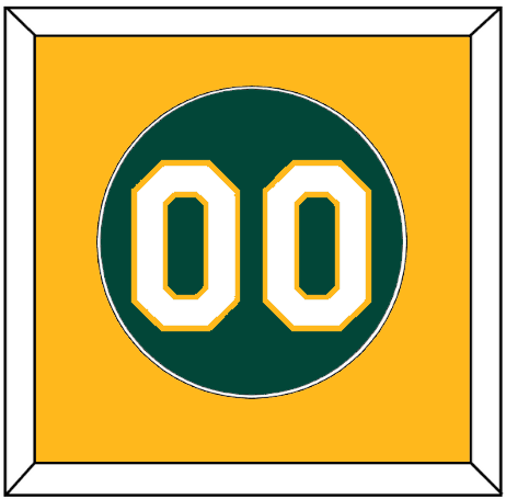 Oakland Number - Alternate Green - Single Mat 2