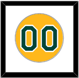Oakland Number - Alternate Gold (2011-2018) - Single Mat 1