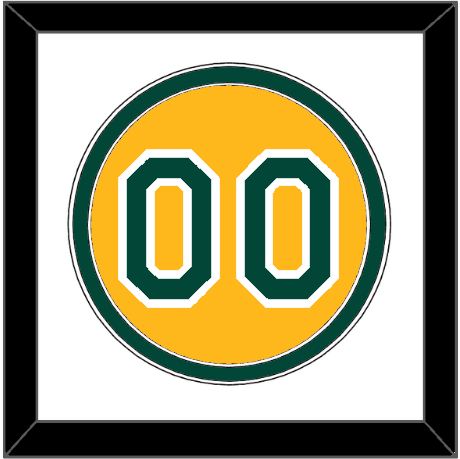 Oakland Number - Alternate Gold (2011-2018) - Signature Tier 1