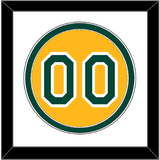 Oakland Number - Alternate Gold (2011-2018) - Double Mat 1