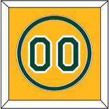 Oakland Number - Alternate Gold (2011-2018) - Double Mat 2