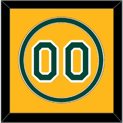Oakland Number - Alternate Gold (2011-2018) - Signature Tier 2