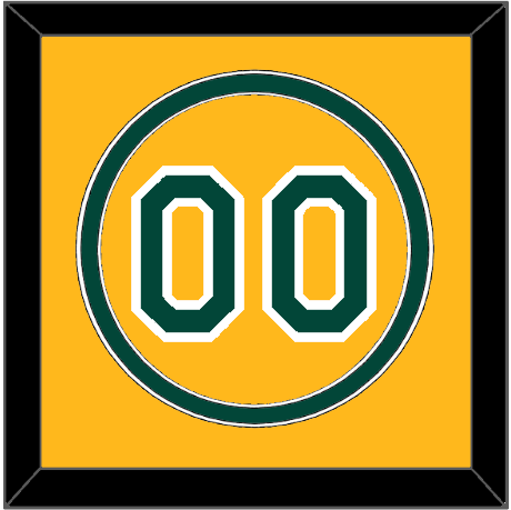 Oakland Number - Alternate Gold (2011-2018) - Signature Tier 2