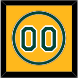 Oakland Number - Alternate Gold (2011-2018) - Double Mat 2