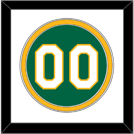 Oakland Number - Alternate Kelly Green - Double Mat 1