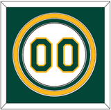 Oakland Number - Home White - Triple Mat 2