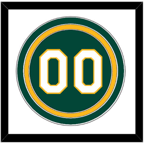 Oakland Number - Alternate Green - Triple Mat 1