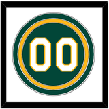 Oakland Number - Alternate Green - Triple Mat 1