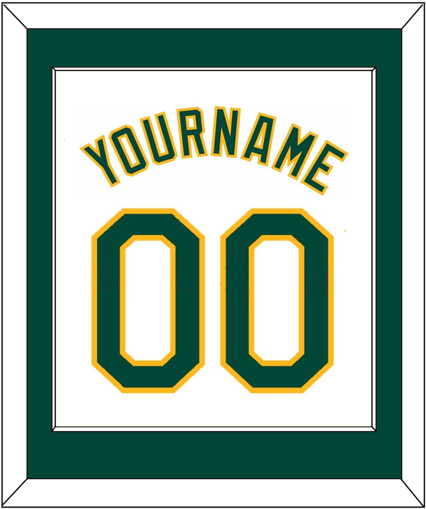 Oakland Name & Number - Home White - Essential Tier 1
