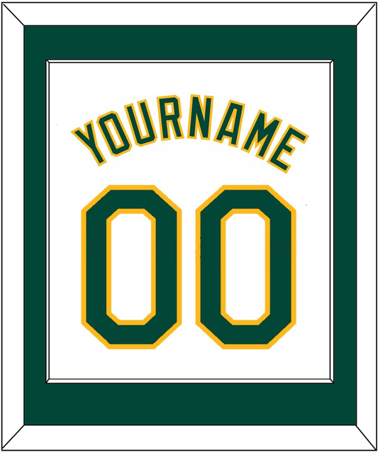 Oakland Name & Number - Home White - Essential Tier 1