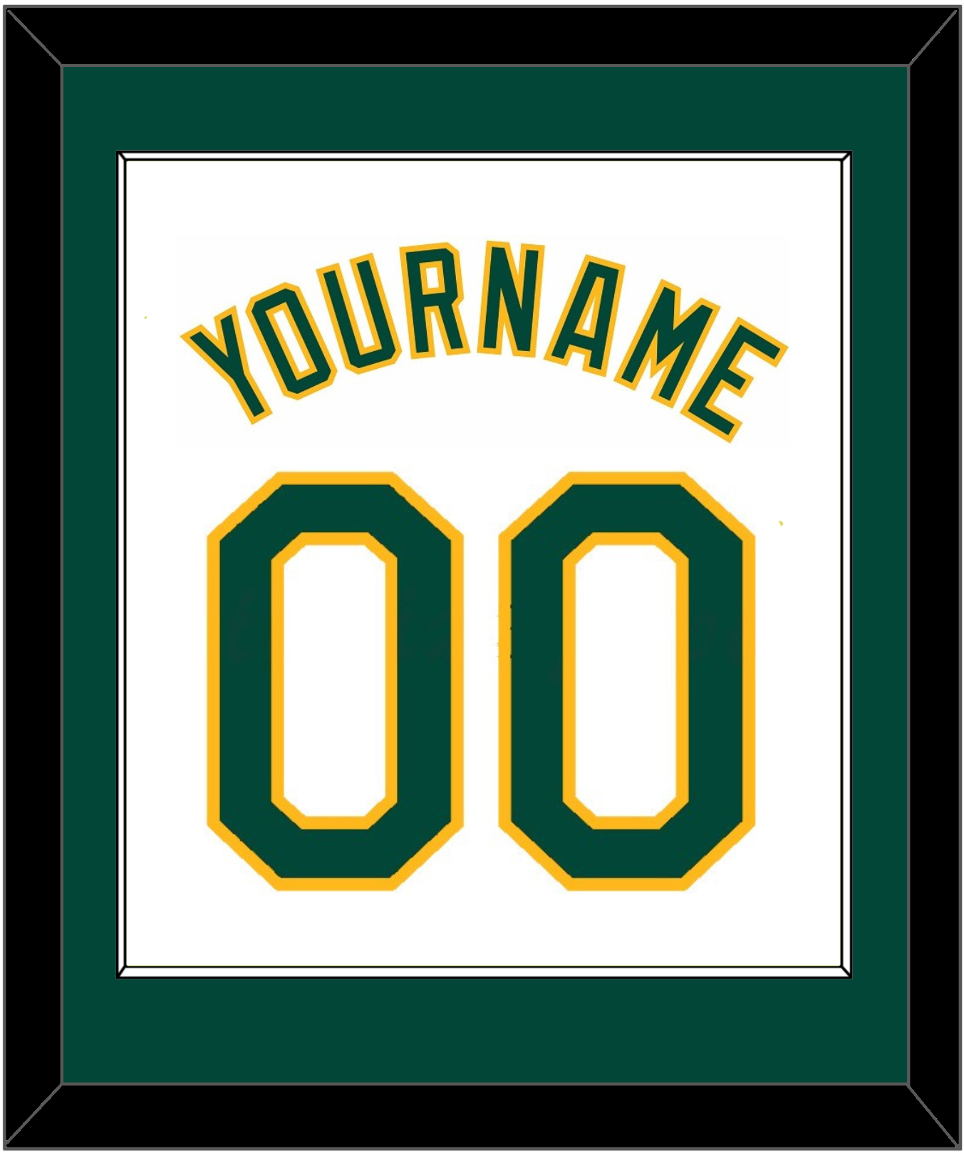 Oakland Name & Number - Home White - Essential Tier 1