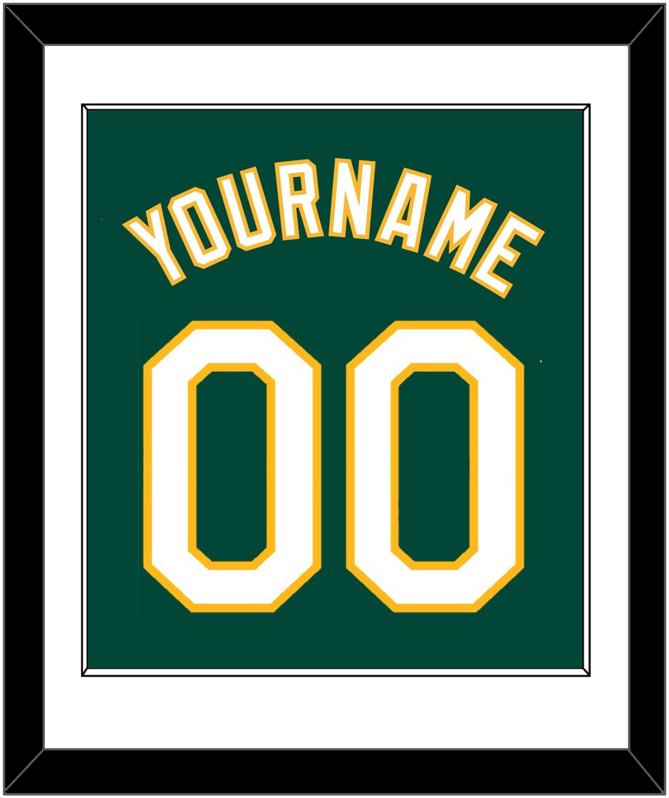 Oakland Name & Number - Alternate Green - Essential Tier 1