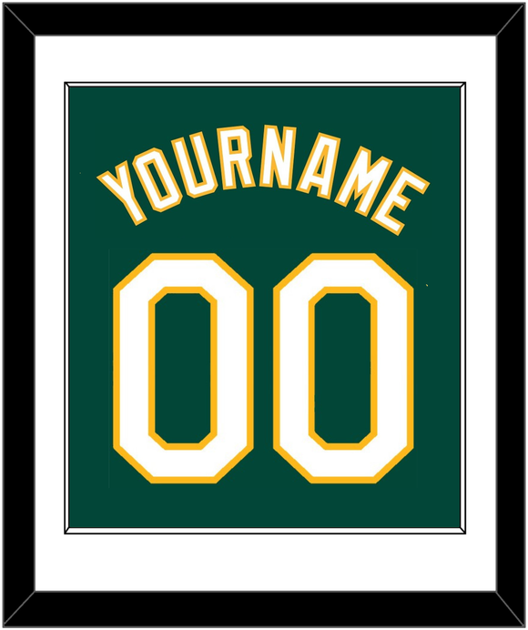 Oakland Name & Number - Alternate Green - Single Mat 1