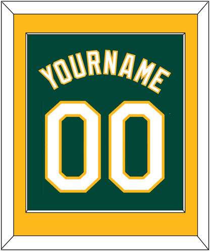 Oakland Name & Number - Alternate Green - Essential Tier 2