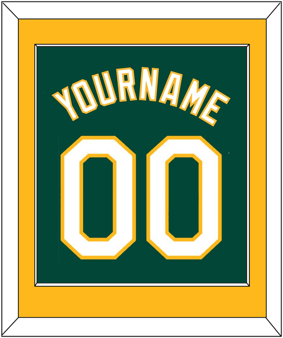 Oakland Name & Number - Alternate Green - Single Mat 2