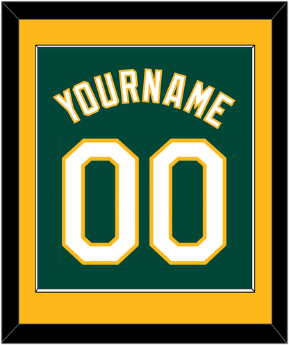 Oakland Name & Number - Alternate Green - Essential Tier 2