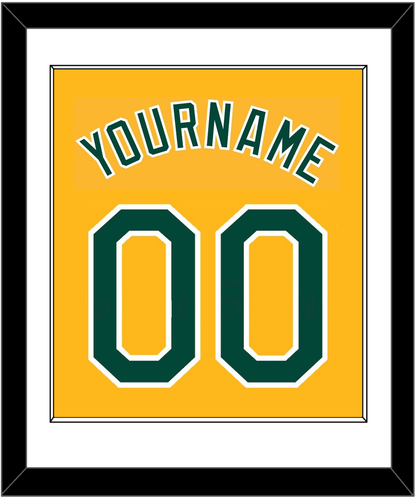 Oakland Name & Number - Alternate Gold (2011-2018) - Essential Tier 1
