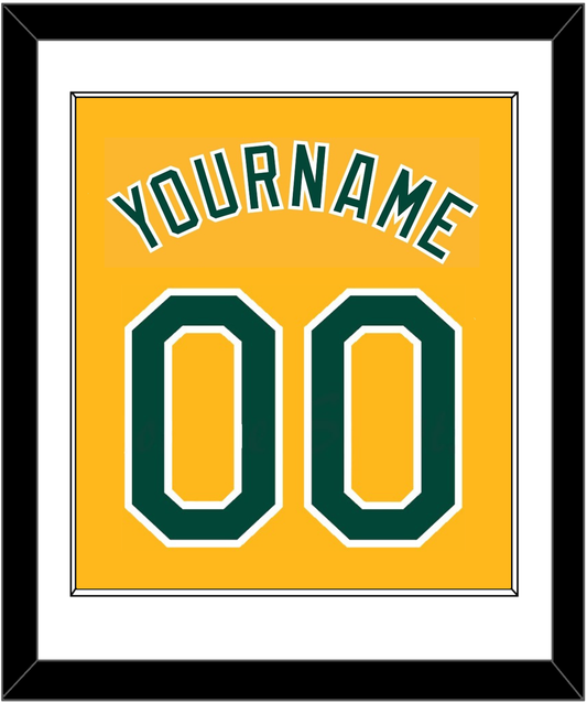 Oakland Name & Number - Alternate Gold (2011-2018) - Essential Tier 1
